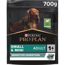 Сухий корм Purina Pro Plan Small&Mini Adult 1+ Sensitive Digestion для дорослих собак дрібних порід з чутливим травленням з ягням 700 г (12377368)