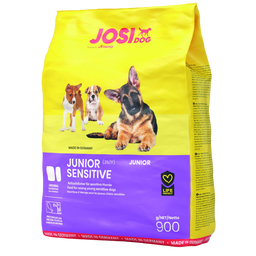 Безглютеновый сухой корм для щенков Josera JosiDog Junior Sensitive, с мясом домашней птицы, 0,9 кг