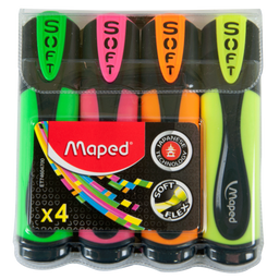 Текстовий маркер Maped Fluo Peps Ultra Soft, 4 шт. (MP.746047)