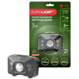 Світлодіодний ліхтарик Eurolamp налобний, 3W, Red Light, 3хААА, 6500K, чорний (HL-3W(black)RL)