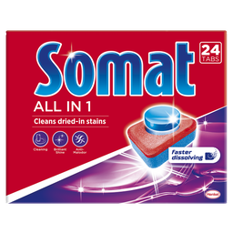 Таблетки для посудомийних машин Somat All in 1, 24 шт. (792023)