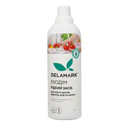 Засіб з антибактеріальною дією DeLaMark для миття овочів, фруктів, ягід, листя салату та зелені, 1л