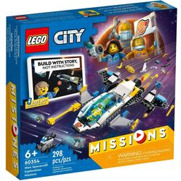 Конструктор LEGO City Місії з дослідження космічного корабля на Марс, 298 деталей (60354)