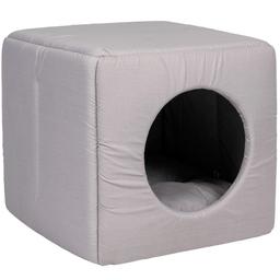 Дом-лежак Природа Cube, 40x40x37 см, серый