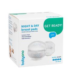 Лактаційні вкладиші BabyOno Night&Day, 40 шт. (297)