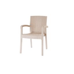 Кресло Violet House Роттанг Cappuchino Trend Lux, 87х59х57,5 см, бежевое (0840 Роттанг CAPPUCHINO TREND LU)