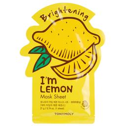 Маска тканинна для обличчя Tony Moly I'm Lemon Mask Sheet Brightening Лимон, 21 мл