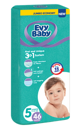 Підгузки Evy Baby 5 (11-25 кг), 46 шт.