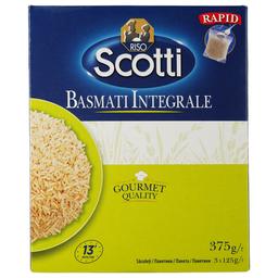 Рис довгозернистий Riso Scotti Басматі інтеграл коричневий 375 г (3 пакетики по 125 г)
