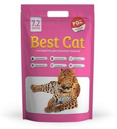 Силикагелевий наполнитель для кошачьего туалета Best Cat Pink Flower, 7,2 л (SGL016)