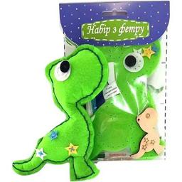 Набір для творчості Аплі Краплі Зший сам іграшку з фетру "Динозавр зелений" (СИ-10)