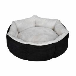 Лежак для животных Milord Cupcake, круглый, черный с серым, размер L (VR02//3336)