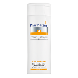 Догляд за шкірою, враженою псоріазом, Pharmaceris P Шампунь + гель для тіла Puri-Ichtilium, 225 мл (E1462)