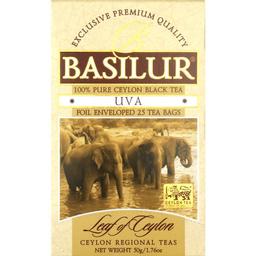 Чай черный Basilur Uva Лист Цейлона, 25 пакетиков (896886)