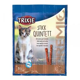 Лакомство для кошек Trixie PREMIO Quadro-Sticks, ягненок и индейка, 5 шт., 25 г