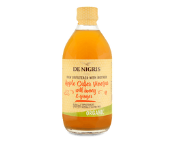Органический уксус De Nigris яблочный с медом и имбирем, 500 мл (774853)