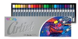 Олівці пастельні Colorino Рremium Artist, на масляній основі, 24 кольори, 24 шт. (65719PTR)