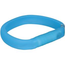 Ошейник для собак Trixie, USB, светящийся, 50 см, синий