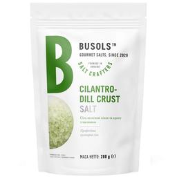 Соль Busols Cilantro-Dill Crust, на основе кинзы и укропа с чесноком, 200 г