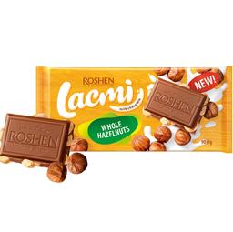 Шоколад молочный Roshen Lacmi с целым лесным орехом, 90 г (872113)