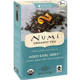 Чай черный Numi Organic Tea Aged Earl Grey с бергамотом органический 18 пакетиков 36 г