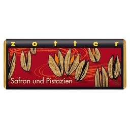 Шоколад молочний Zotter Saffron and Pistachios органічний 70 г
