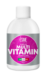 Шампунь Esme Platinum Multivitamin з вітамінним комплексом, для слабкого волосся, 1000 мл