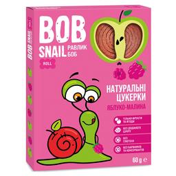 Натуральні цукерки Bob Snail Равлик Боб Яблуко та Малина, 60 г