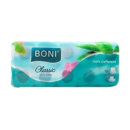 Туалетний папір Boni Classic, двошаровий, 10 рулонів
