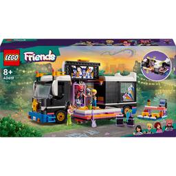 Конструктор LEGO Friends Автобус для музичного туру попзірки 845 деталі (42619)