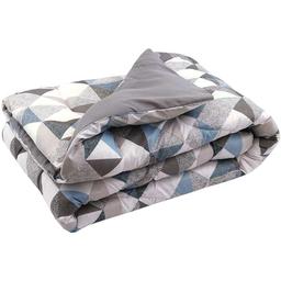Одеяло силиконовое Руно Абстракция, 140х205 см, серо-голубое (321.53Абстракція)