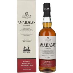 Віскі Amahagan Edition №5 Sherry Cask Finish Blended Malt Japanese Whisky 47% 0.7 л у подарунковій упаковці