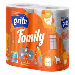 Трехслойная туалетная бумага Grite Family, 4 рулона (499949)