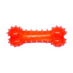 Іграшка для собак Fox Кісточка, з ароматом ванілі, 8 см, червона