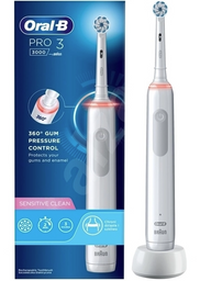 Електрична зубна щітка Oral-B Pro 3-3000 Sens Clean, білий