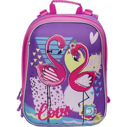 Рюкзак шкільний каркасний Yes H -12 Flamingo, фіолетовий (558017)