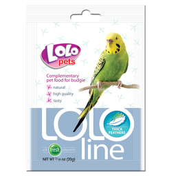 Кормовая добавка для волнистых попугаев Lolopets Lololine густые перья, 20 г (LO-72142)