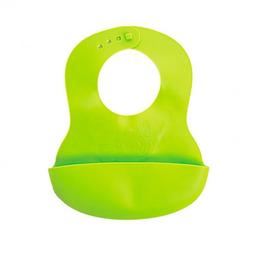 Нагрудник резиновый Baby Team, зеленый (6500)