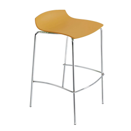 Барный стул Papatya X-Treme BSS, матовый желтый (4823052300838)