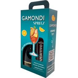 Набор Gamondi Spritz: Ликер Gamondi Aperitivo, 13,5%, 1 л + Игристое вино Toso Brut Millesimato, 0,75 л, в подарочной упаковке
