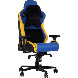 Геймерское кресло GT Racer синее с желтым (X-0724 Blue/Yellow)