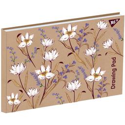 Альбом для малювання Yes White flowers, А4, 20 аркушів (130542)