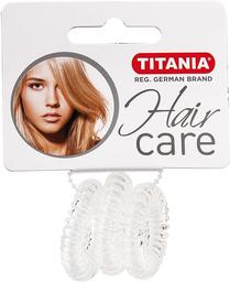Набір резинок для волосся Titania Аnti Ziep, прозорий, 3 шт. (7916)