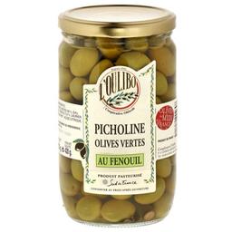 Оливки L'Oulibo Picholines Olives Vertes au Fenouil с фенхелем 200 г