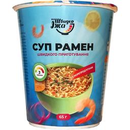 Суп швидкого приготування Швидко Їжа Рамен з морепродуктами 65 г