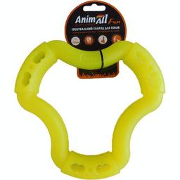 Игрушка для собак AnimAll Fun AGrizZzly Кольцо шестисторонное желтая 20 см