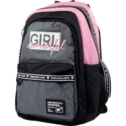 Рюкзак Yes TS-61 Girl Wonderful, чорний з рожевим (558908)