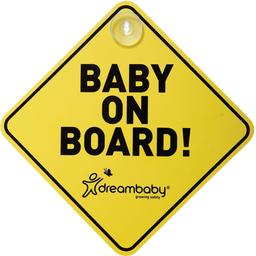 Знак DreamBaby Baby On Board, желтый (F211)