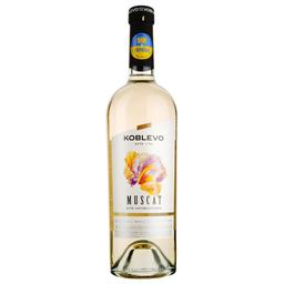 Вино Koblevo Muscat біле напівсолодке 9-12% 0.75 л (255261)