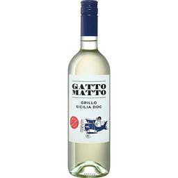 Вино Gatto Matto Grillo Sicilia, белое, сухое, 0,75 л